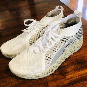 PUMA Calibrate Lace-Up White Synthetic Running Trainers Unisex Men’s 8 women 10